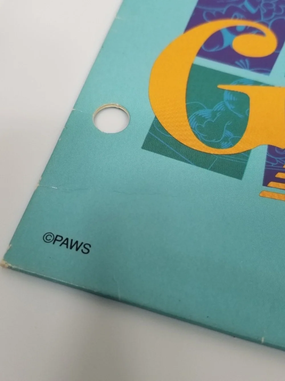 Vintage Mead Garfield Cat Portfolio Folder 12x9 3/8